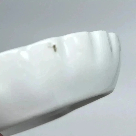 3 Vintage Pear & Apple Shaped Hand Painted TRINKET DISHES Fruit & Flowers - Picture 8 of 13